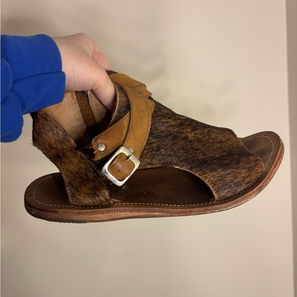 Agave Sky cowhide sandals
